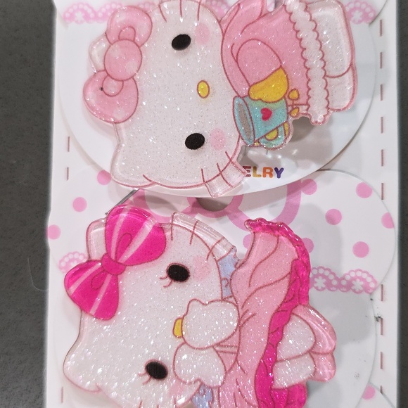Accessories - 10 Hello Kitty Pink Hair Clips